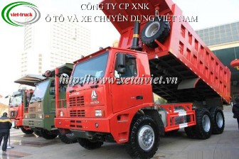 Xe tải ben Howo bá vương mỏ - đầu lệch - 70 tấn - ZZ5707S3840AJ